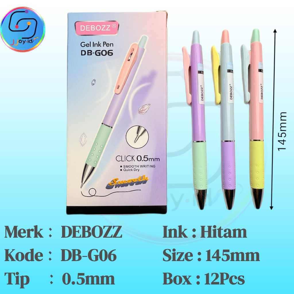 

Alat Tulis Gel DEBOZZ DB-06 dengan Tinta Hitam 0.5 mm - Stationery | Pena | Ballpoint