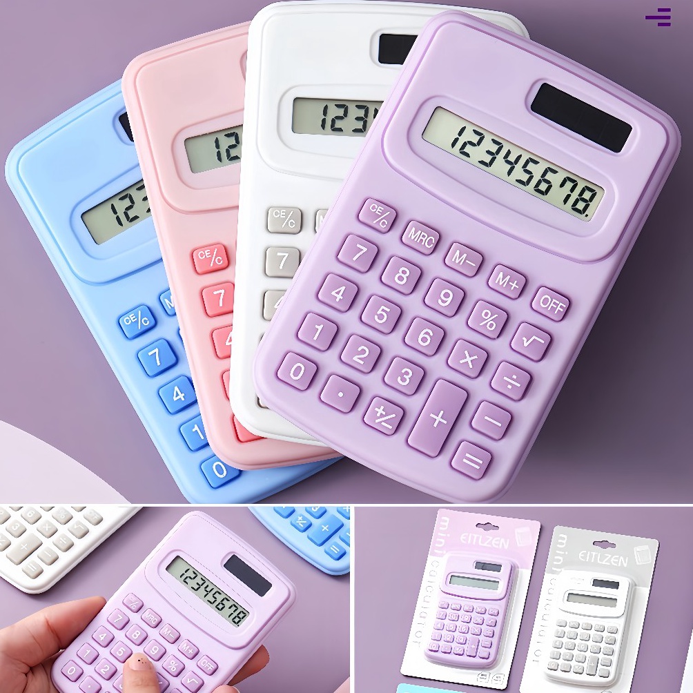 

Baru Kalkulator Mini 8 Digit Ukuran Saku WarnaWarna Lucu