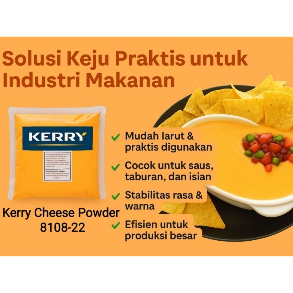 

Keju Bubuk Kerry Cheese Powder 8108-22 500gr