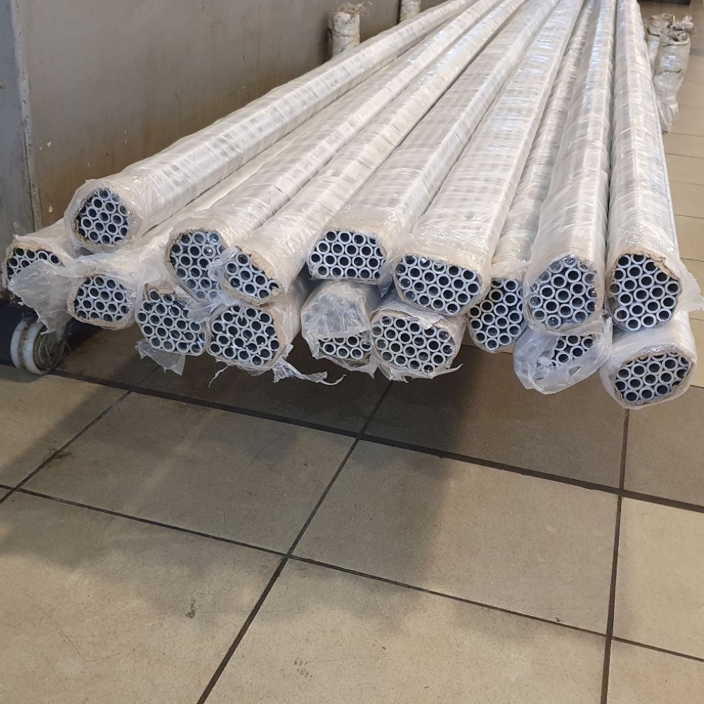 Pipa Alumunium / Aluminium 6063 OD 12 mm x ID 8 mm Tebal 2 mm Harga panjang 15 cm • 20 cm • 25 cm • 