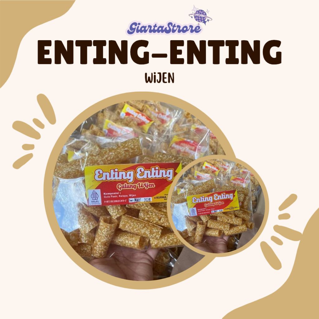 

Enting-Enting Gulung Wijen 250gr/Ting-Ting Gulung Wijen