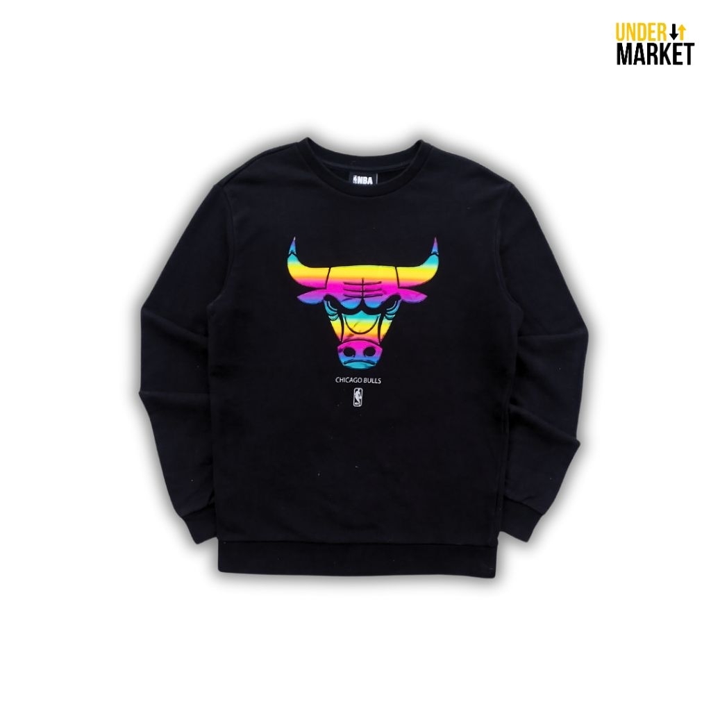 Crewneck NBA Chicago Bulls Rainbow Casual