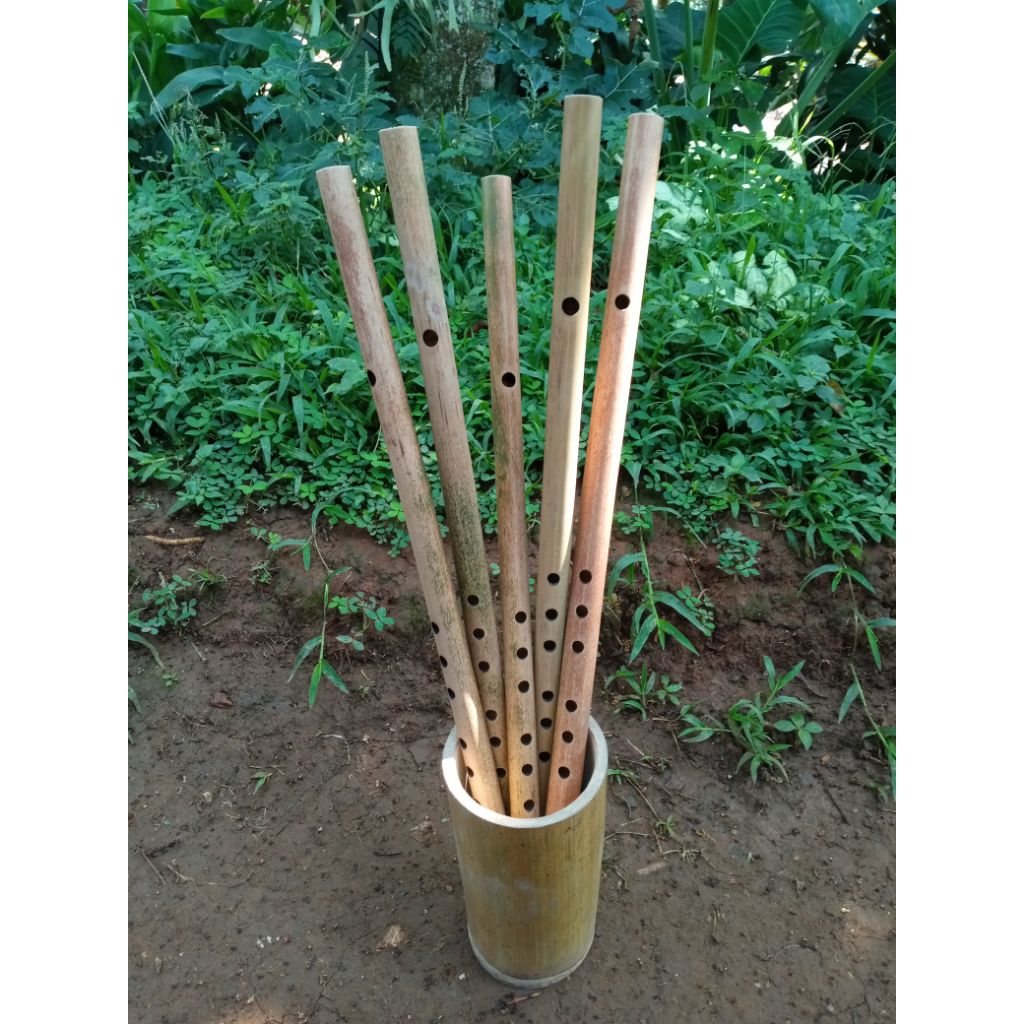 1 set aksesoris suling bambu, dekorasi suling rumahan terbaik