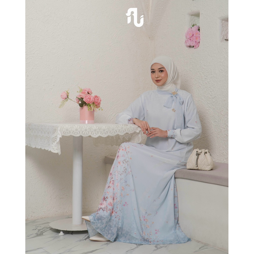 Gamis Alira Terbaru Azrina   Dress Simple Cantik Mewah