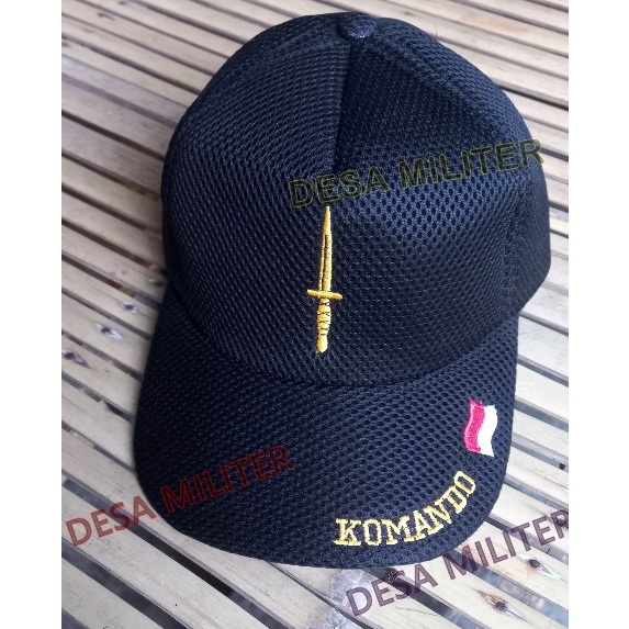 Topi Komando / Topi Lapangan Kopassus TNI / Topi Double Mess Army TNI
