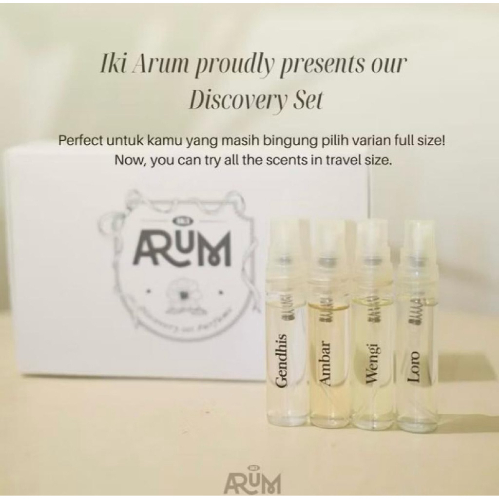 Ikiarum Discovery set Mini Parfume 4 Varian @5ml (Original)