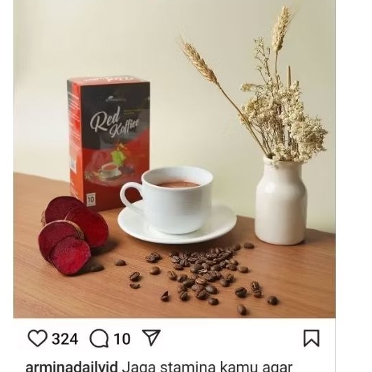 

Red koffiee Kopi Merah Untuk Stamina pria&wanita isi10 suncet