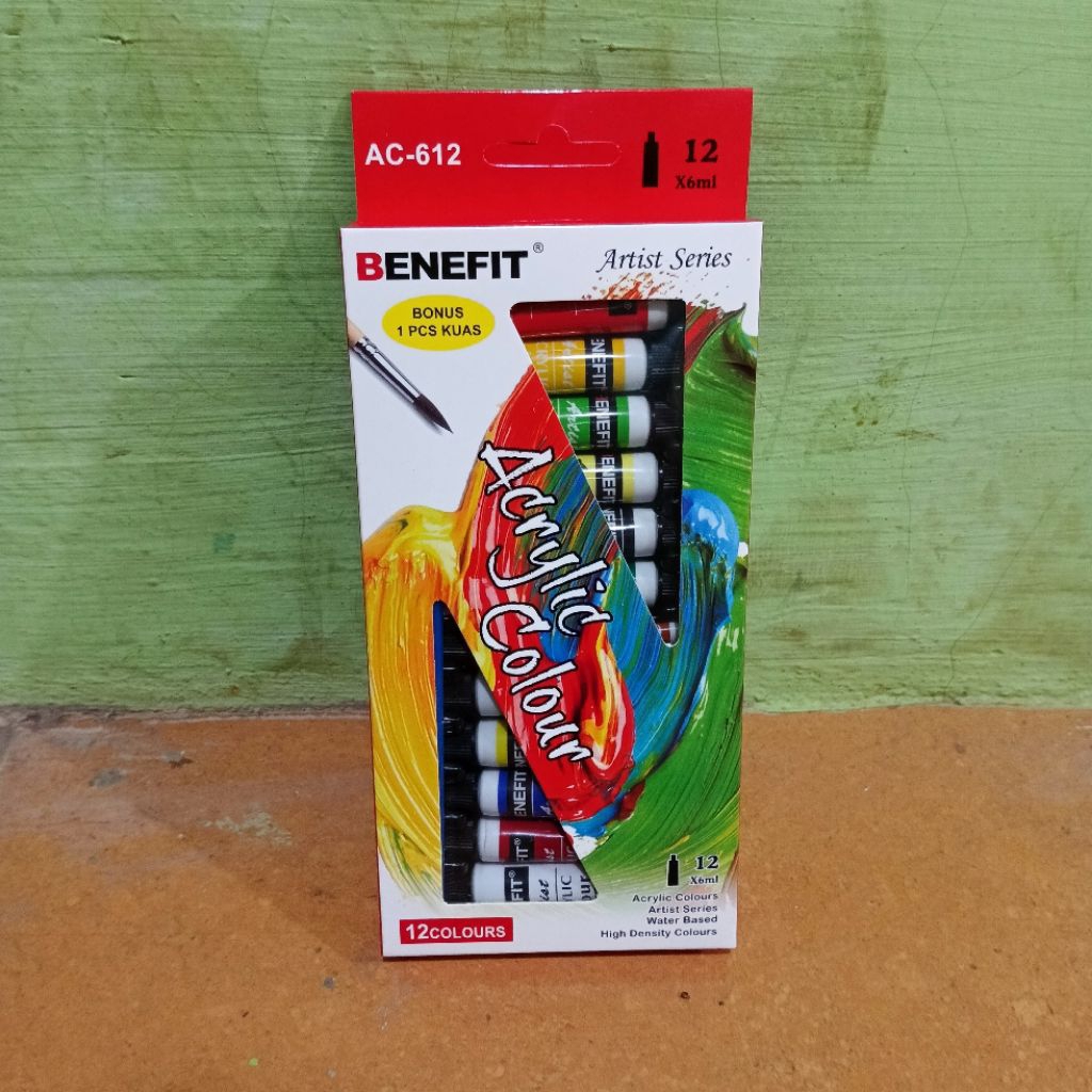 

Cat Akrilik 12 Warna BENEFIT
