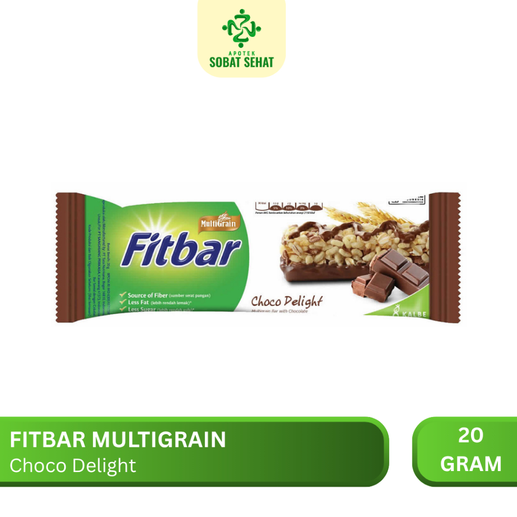 

Fitbar Choco Delight 20gr Multigrain Serat Tinggi