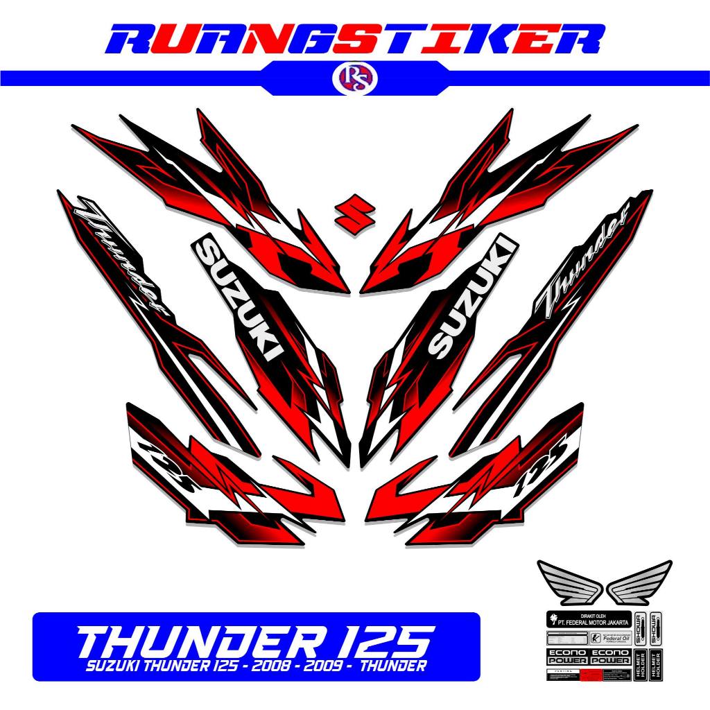 STRIPING THUNDER 125 2008 2009 MTF 2 / STIKER / STICKER / STRIPING / THUNDER125 / THUNDER / TUNDER /
