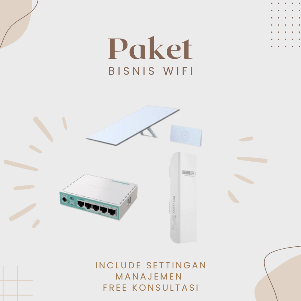 Paket Bisnis WiFi Starlink Usaha Hotspot Vocher dan Rumahan