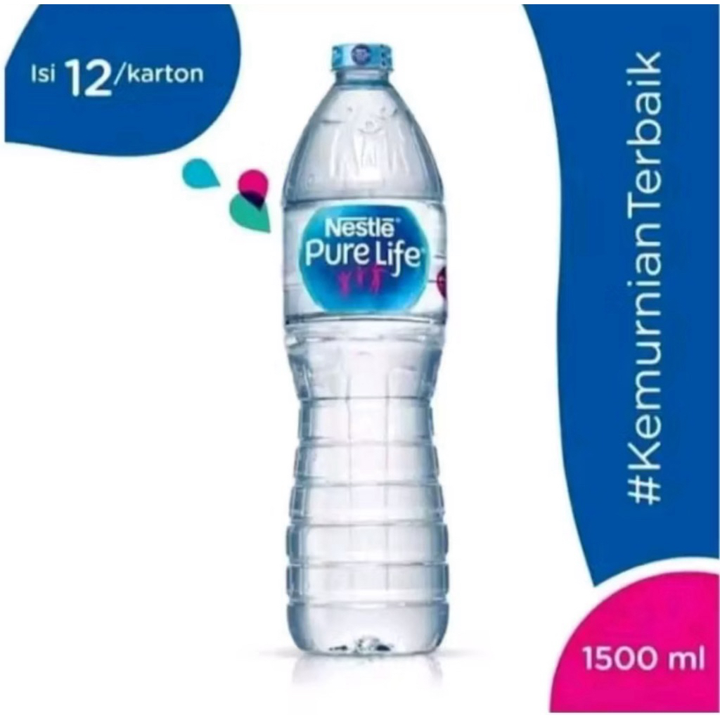 

Nestle Pure Life Air Mineral Botol 1500 ml 1 Karton isi 12 Botol