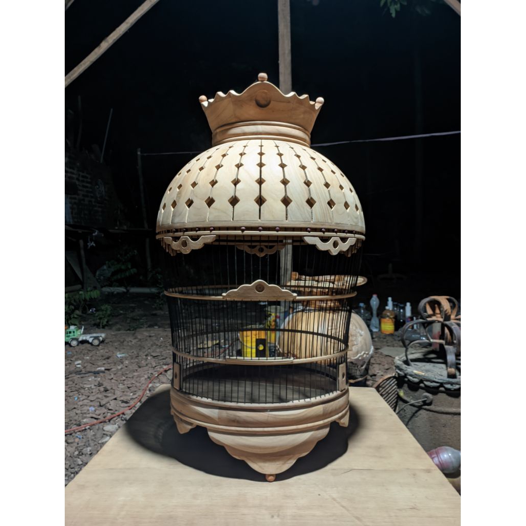 sangkar perkutut model kubah kotak kotak