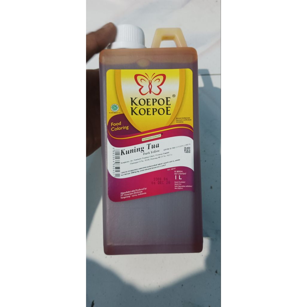 

Koepoe koeppoe Pewarna makanan 1 Liter Kuning Tua