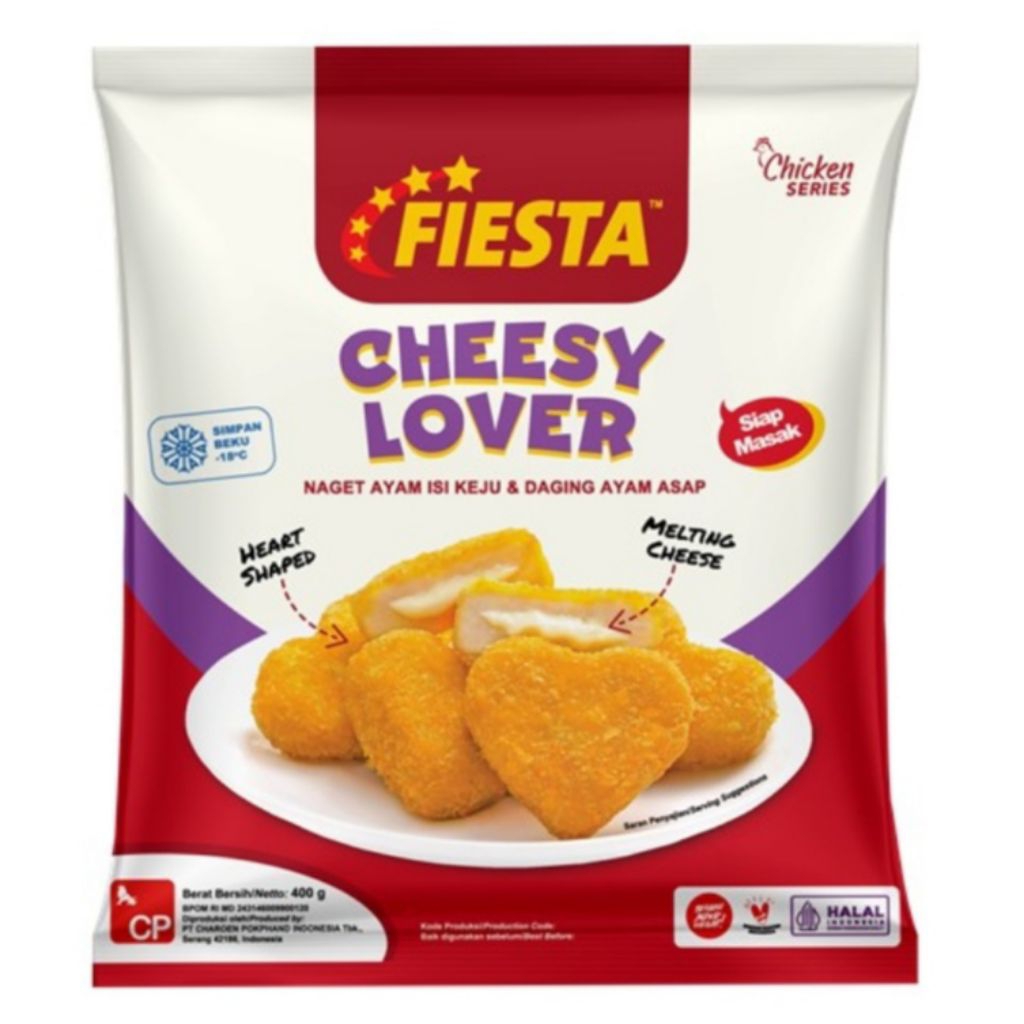 

Fiesta Cheesy Lover Chicken Nugget 400gr