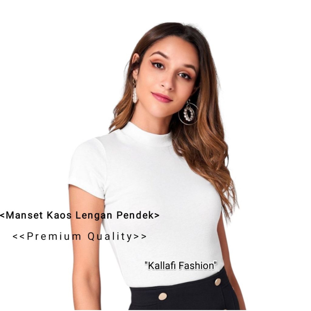 Iner Kaos Lengan Pendek Adem & Lembut | Manset Wanita Premium | Manset Baju Lengan Pendek