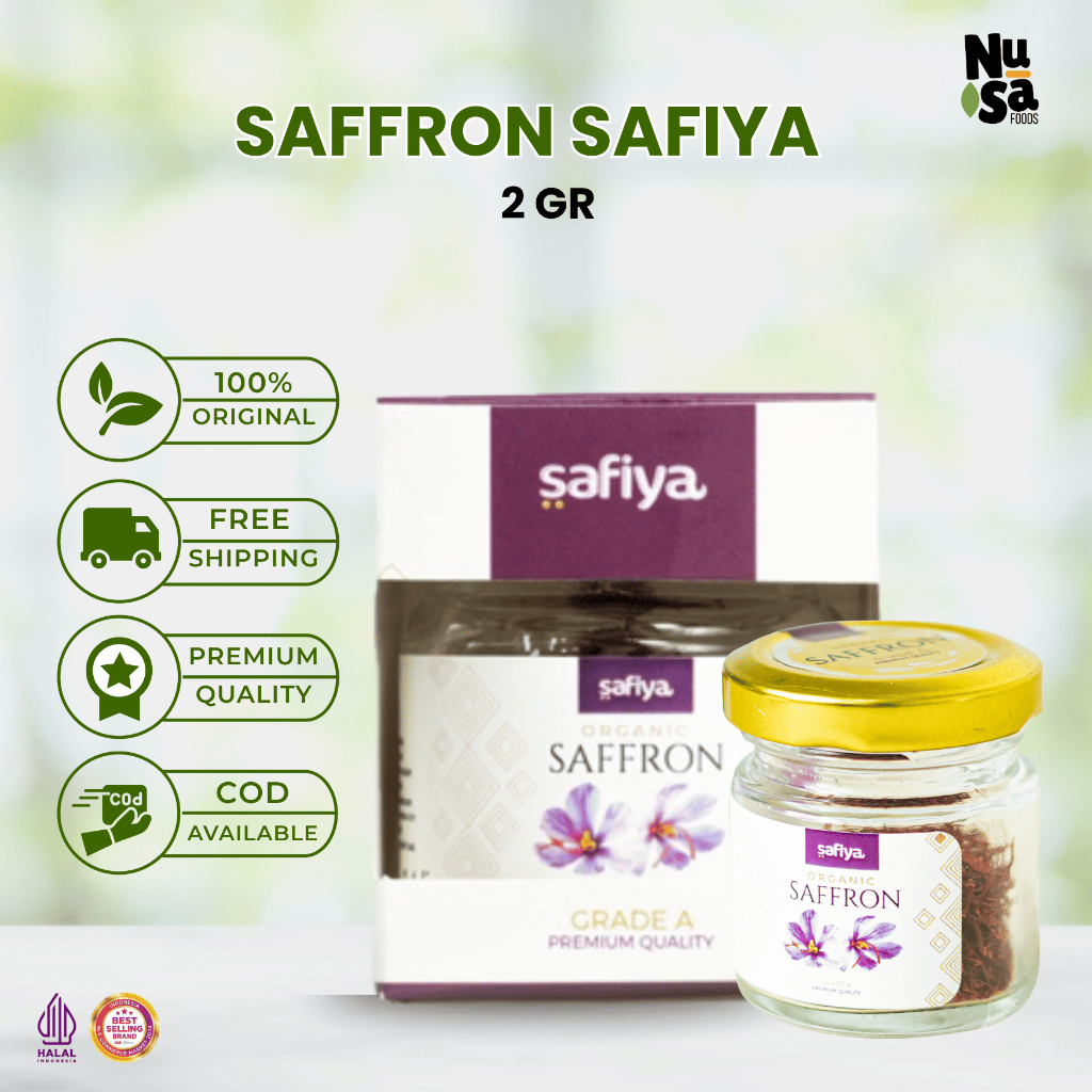 

Saffron Safiya 2 Gram Safron Super Negin Grade A Premium Quality