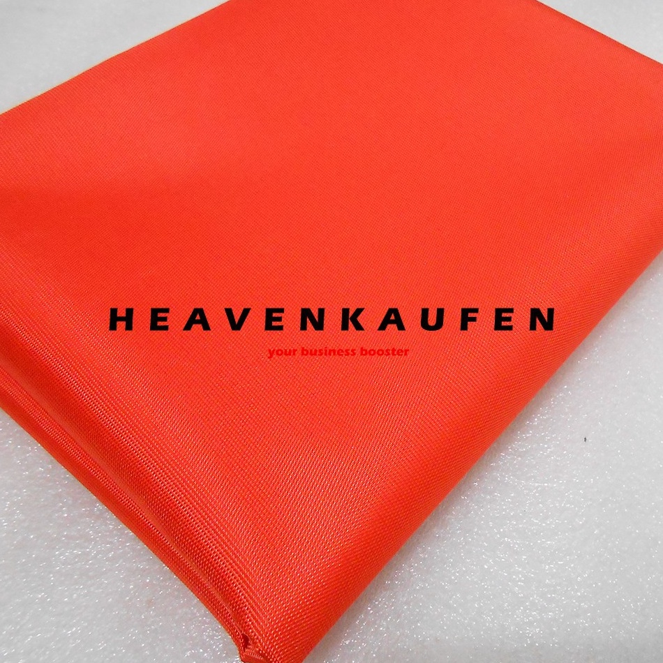 KODE L34N Bahan Kain Tas Cordura Nilon Glossy Orange Meteran