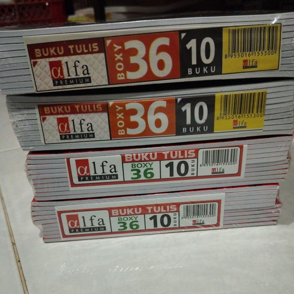

buku boxy 36 per pack 10 buku