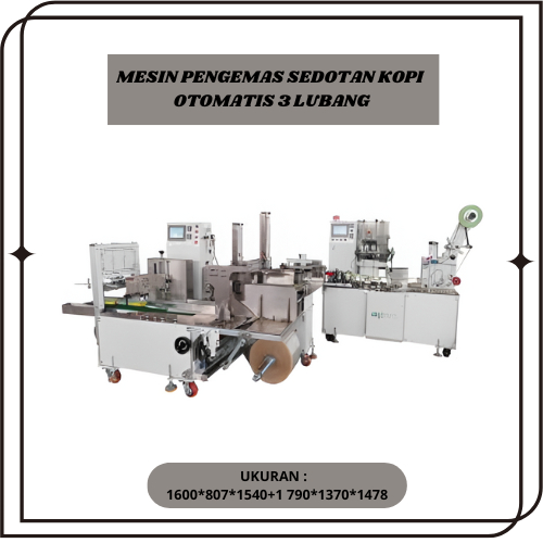 MESIN PENGEMAS SEDOTAN KOPI OTOMATIS 3 LUBANG NZKFBBZ – GS300S | MESIN PENGEMAS SEDOTAN KOPI OTOMATI