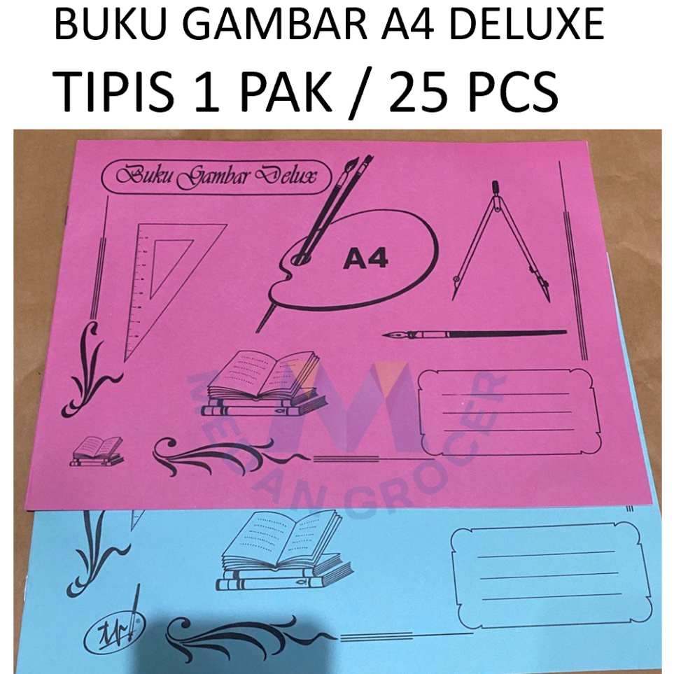 

KODE L87R Buku gambar A4 Deluxe TIPIS 1 pak 25 pcs