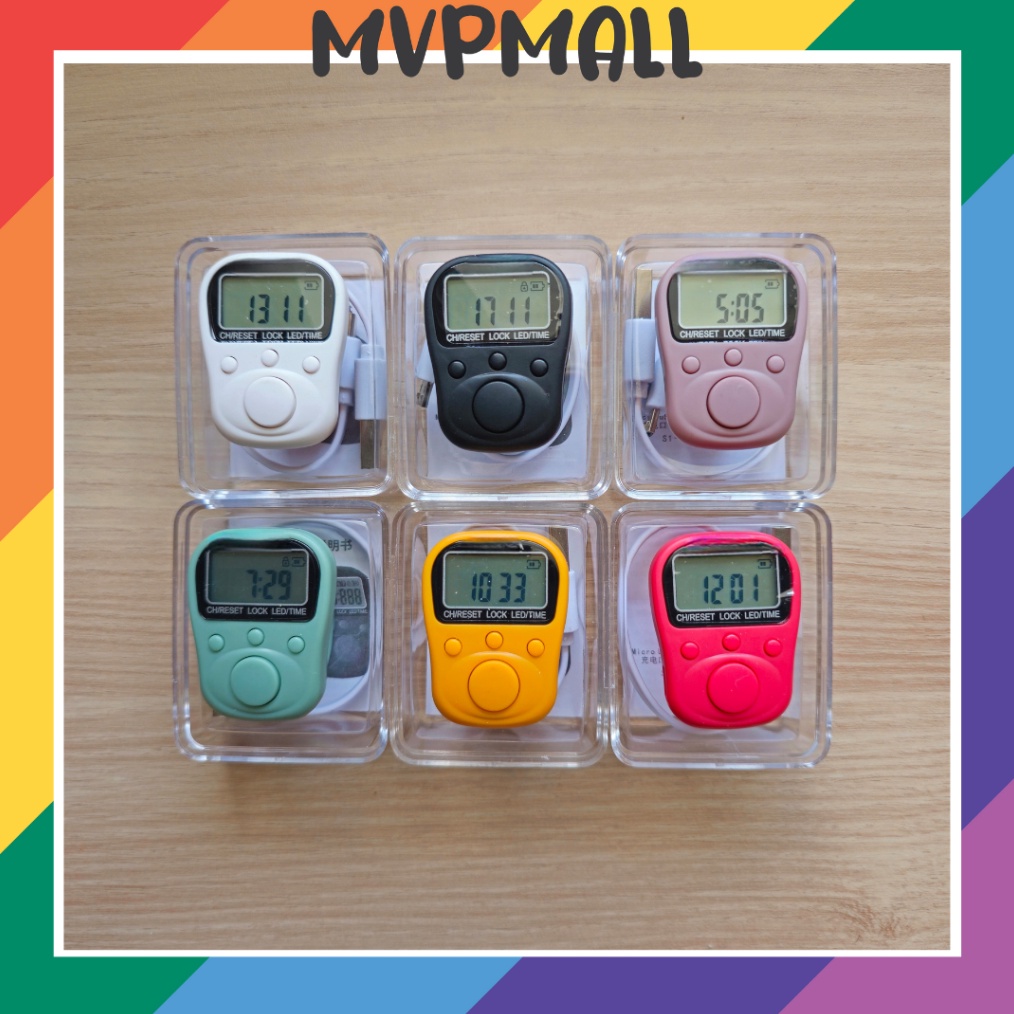 KODE P89P Tasbih Digital LED Tasbih Rechargeable Tally Zikir Digital Muslim