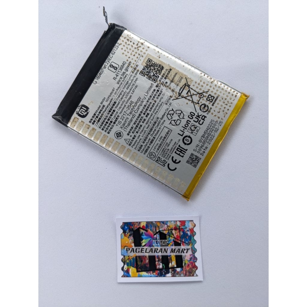 Baterai Batre Xiaomi Redmi 10 5G / Poco M5 / Note 11E BN5H BN 5H Batrai Original 100% copotan