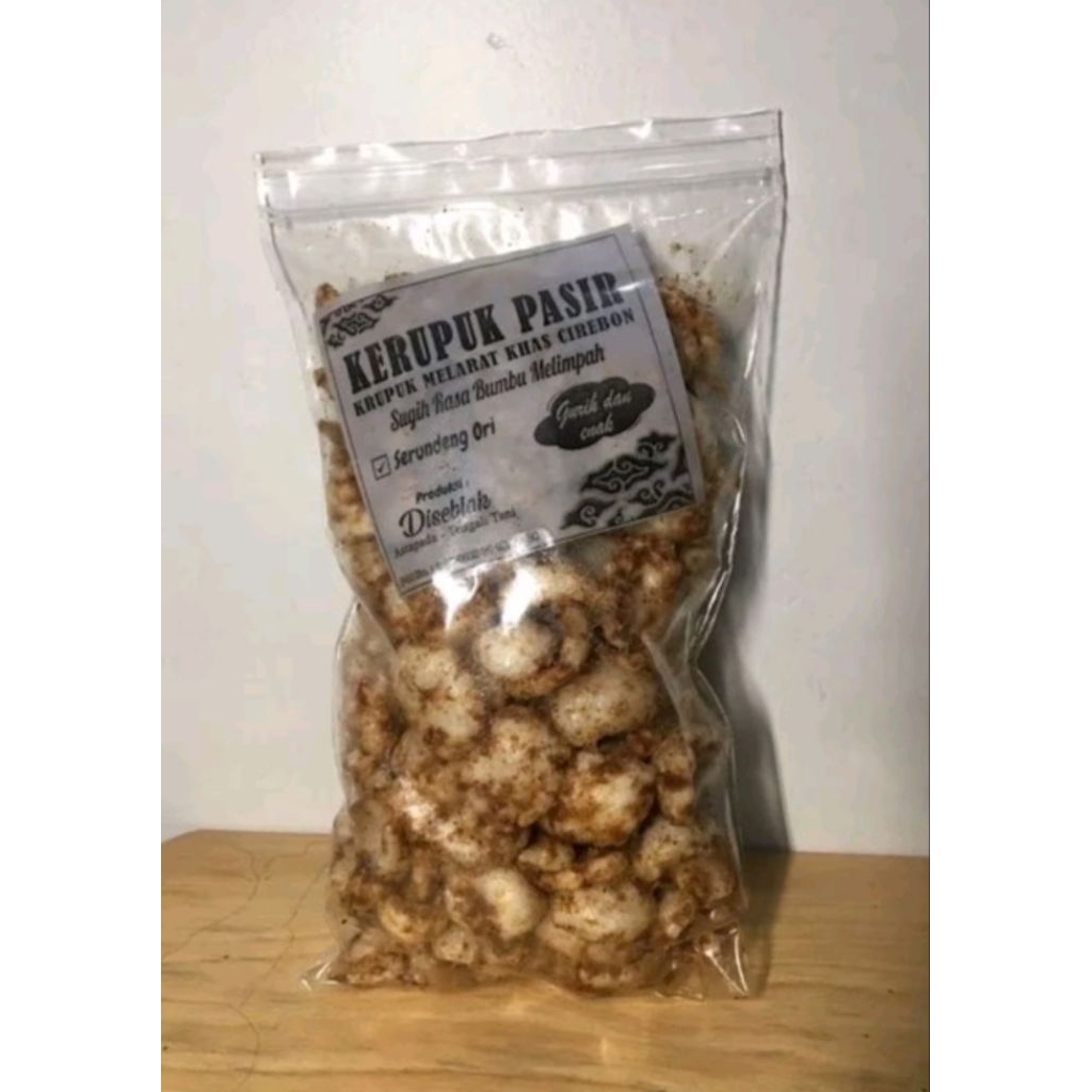 

Kerupuk bawang khas cirebon bumbu serundeng