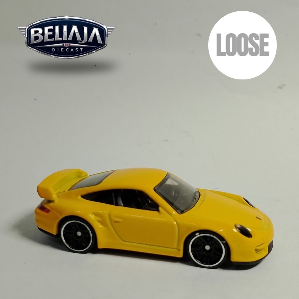 HOT WHEELS PORSCHE 911 GT2 YELLOW LOOSE