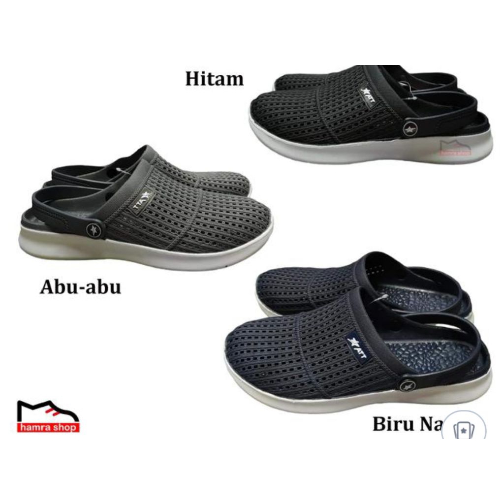 sandal Baim pria dewasa tali belakang terlihat