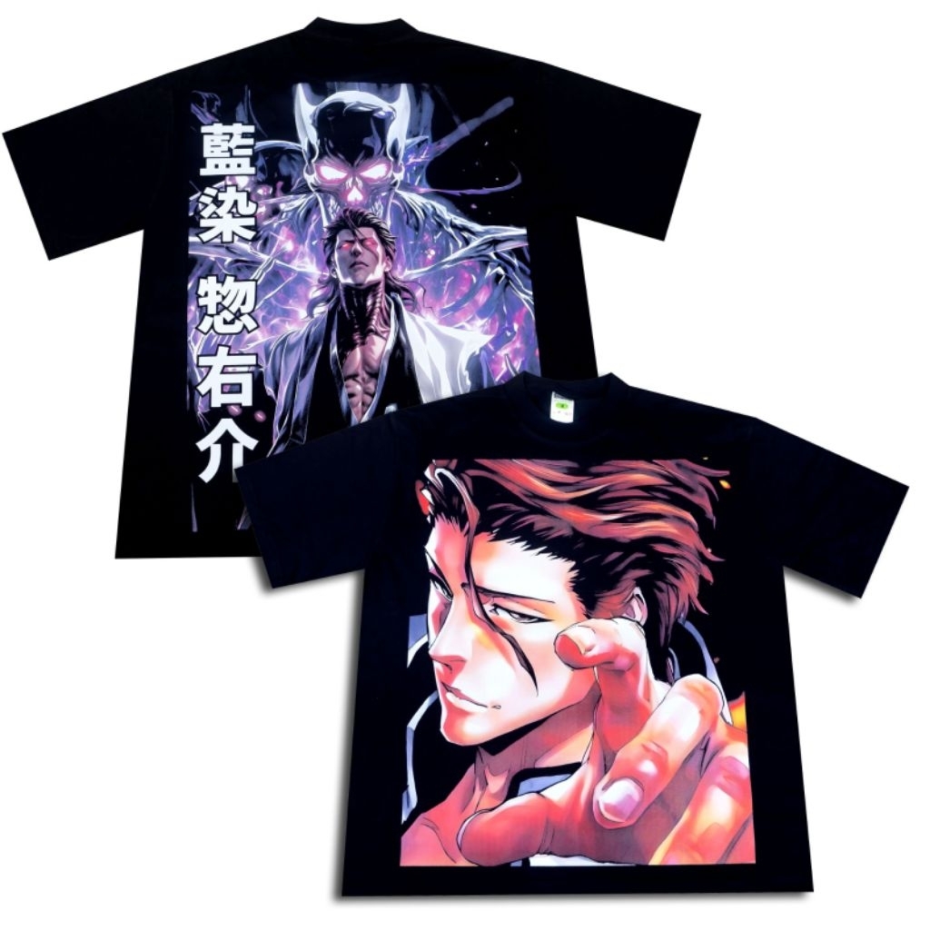SOSUKE AIZEN BLEACH Anime kaos oversize combed 20's