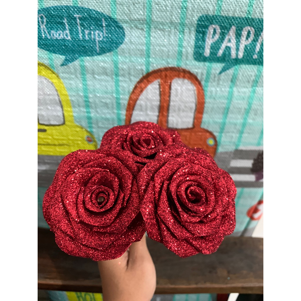

Bunga pita satin gliter