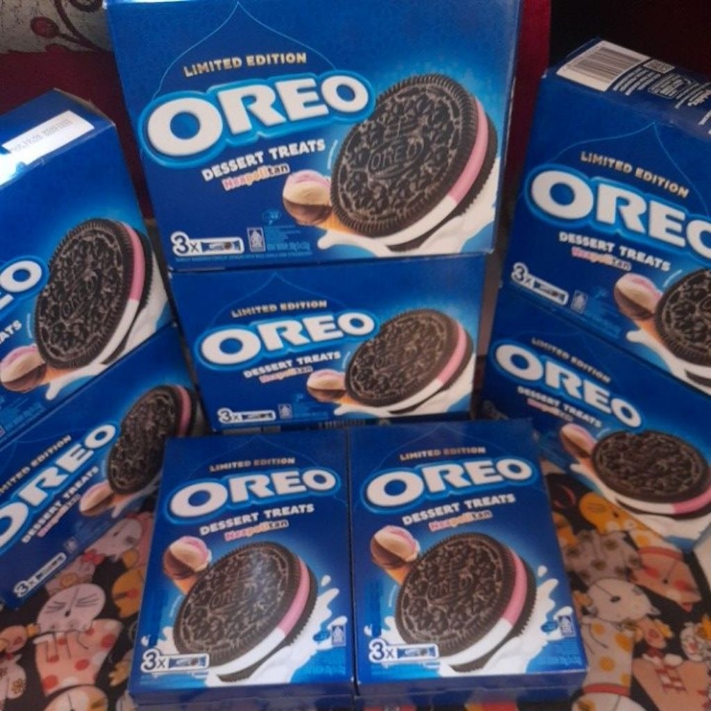 

PROMO OREO limited edition dessert trearts Neapolitan 3x(131gr × 3)