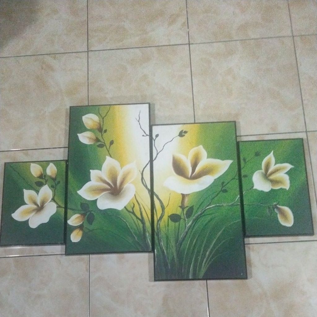 cecekaligrafi memproduksi lukisan bunga fuzle berbahan dari kanvas yang berkualitas tinggi  dengan u