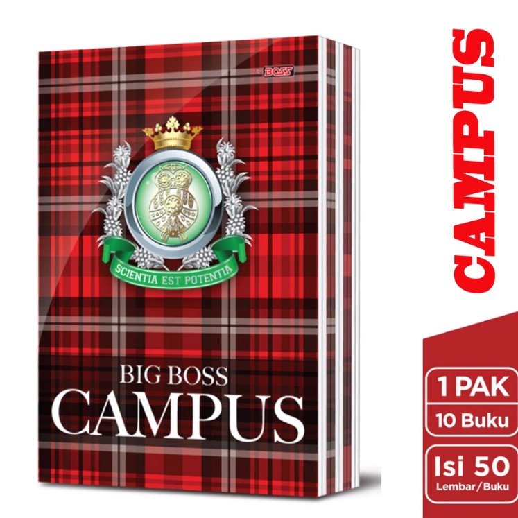 

KODE F85E BUKU TULIS CAMPUS 5 LEMBAR BOXY 1pc BUKU TULIS BIG BOSS