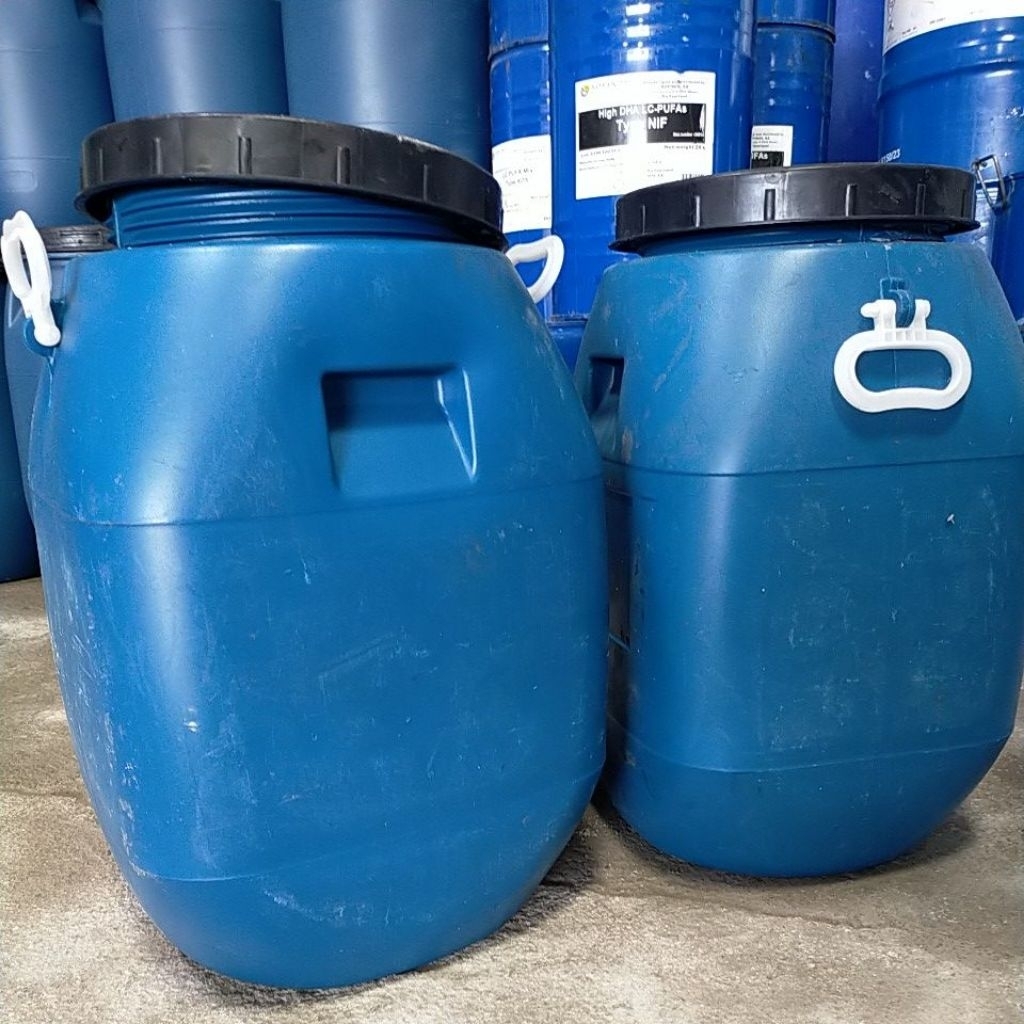 drum plastik 50liter tutup putar .bahan awet tahan cuaca