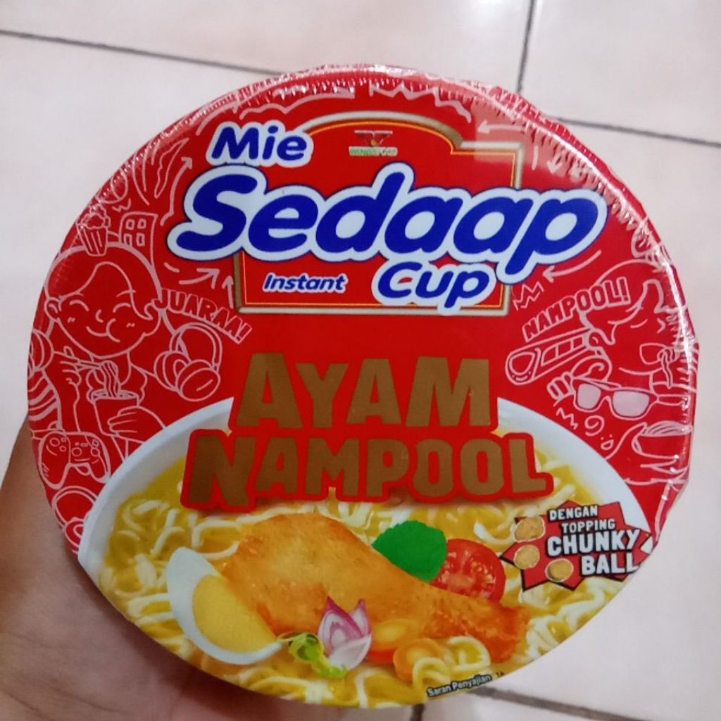 

Mie Sedaap Instan Cup Ayam Nampol 75gr