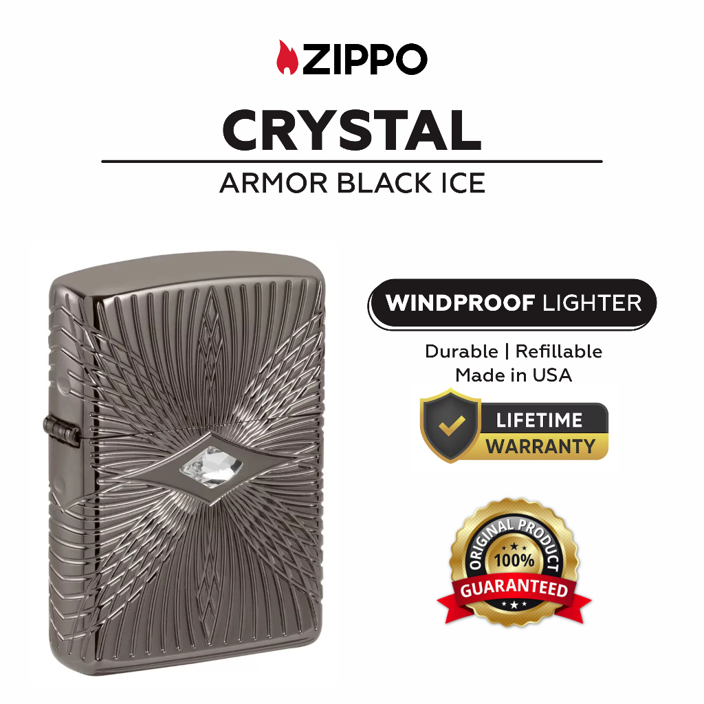 (Habis) Zippo 49291, Armor Crystal Black Ice