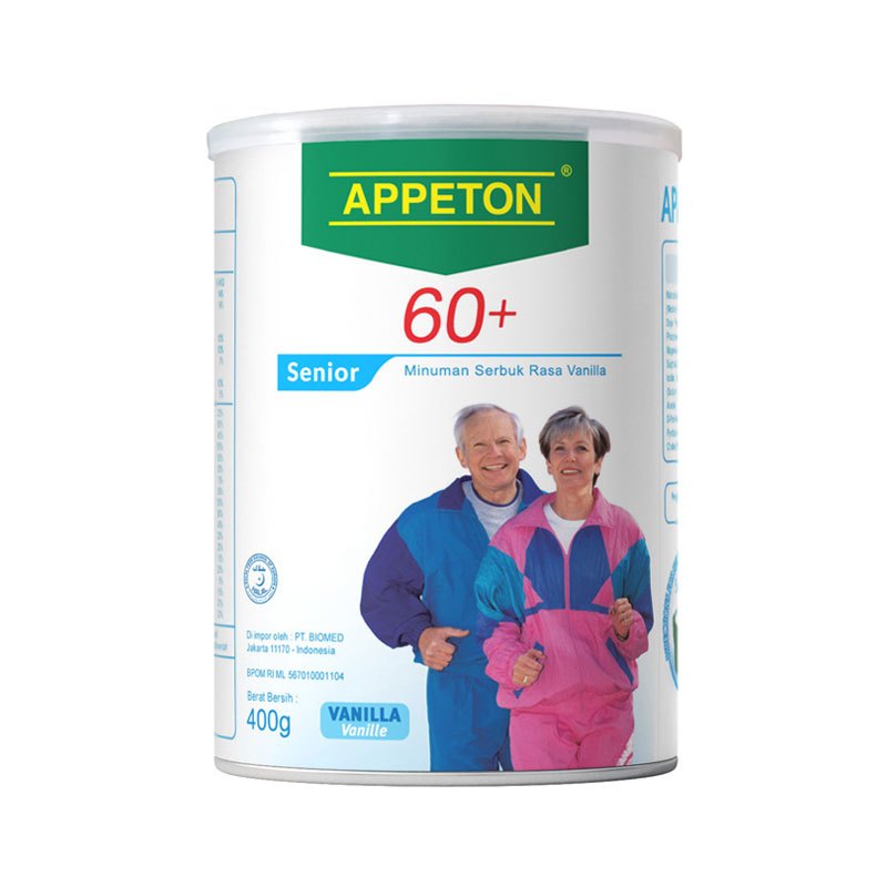 

Appeton 60 Plus | Rasa Vanilla | Kemasan Kaleng 400g & 900g | Barang PROMO STOK TERBATAS