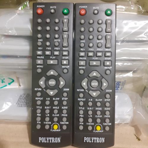 REMOT DVD PLAYER PLITRON REMOTE DVD POLYTRON DVD2165 DTIB2367 TANPA SETTING
