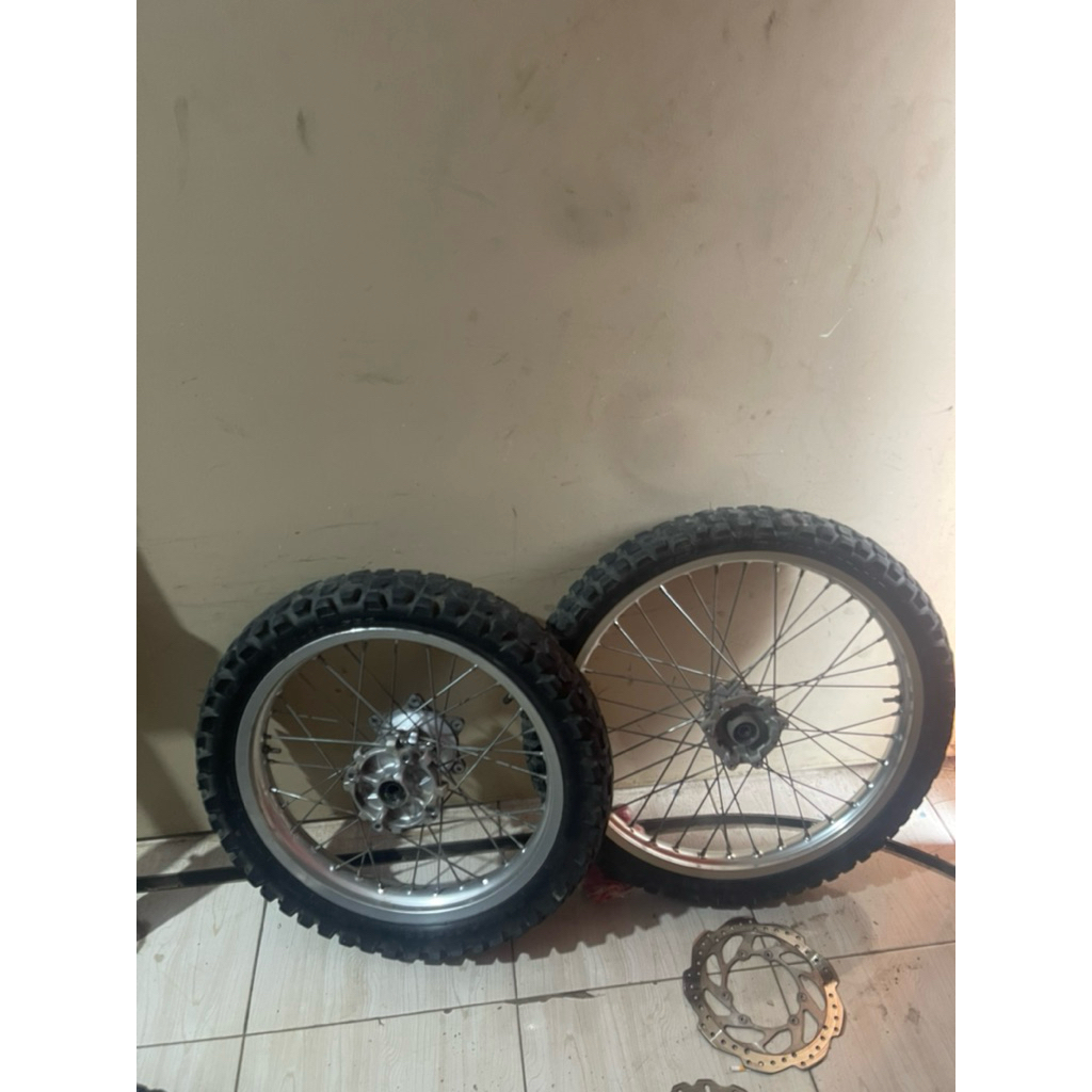 Welset crf150L original copotan motor depan belakang