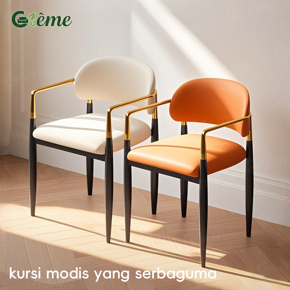 Greme-Kursi makan modern mewah ringan/Meja dan kursi komputer kasual Nordic Rumah/Kursi makan hotel 