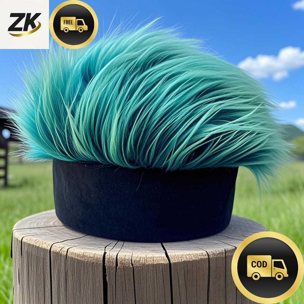 Wig Topi Rambut Panjang Original Bulu Topi