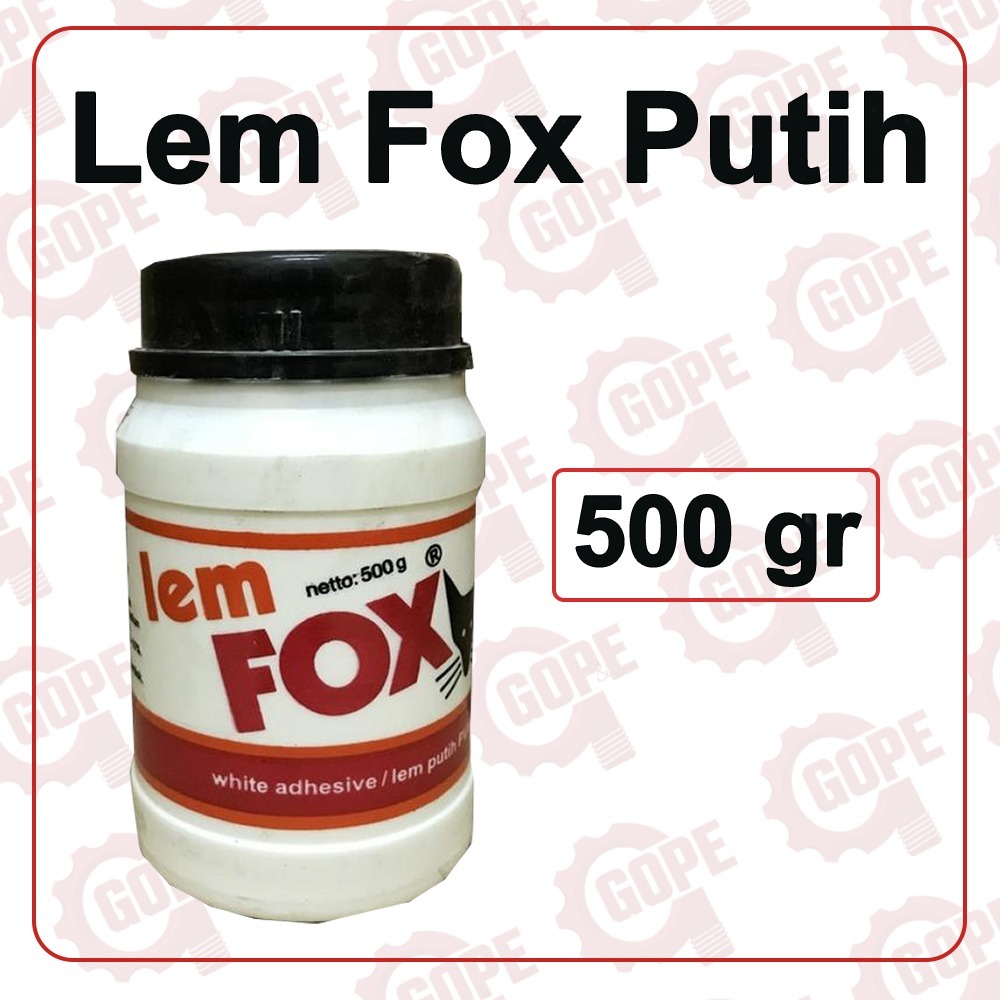 

Lem Fox Putih Lem Serbaguna Kemasan Botol 1/2 Kg