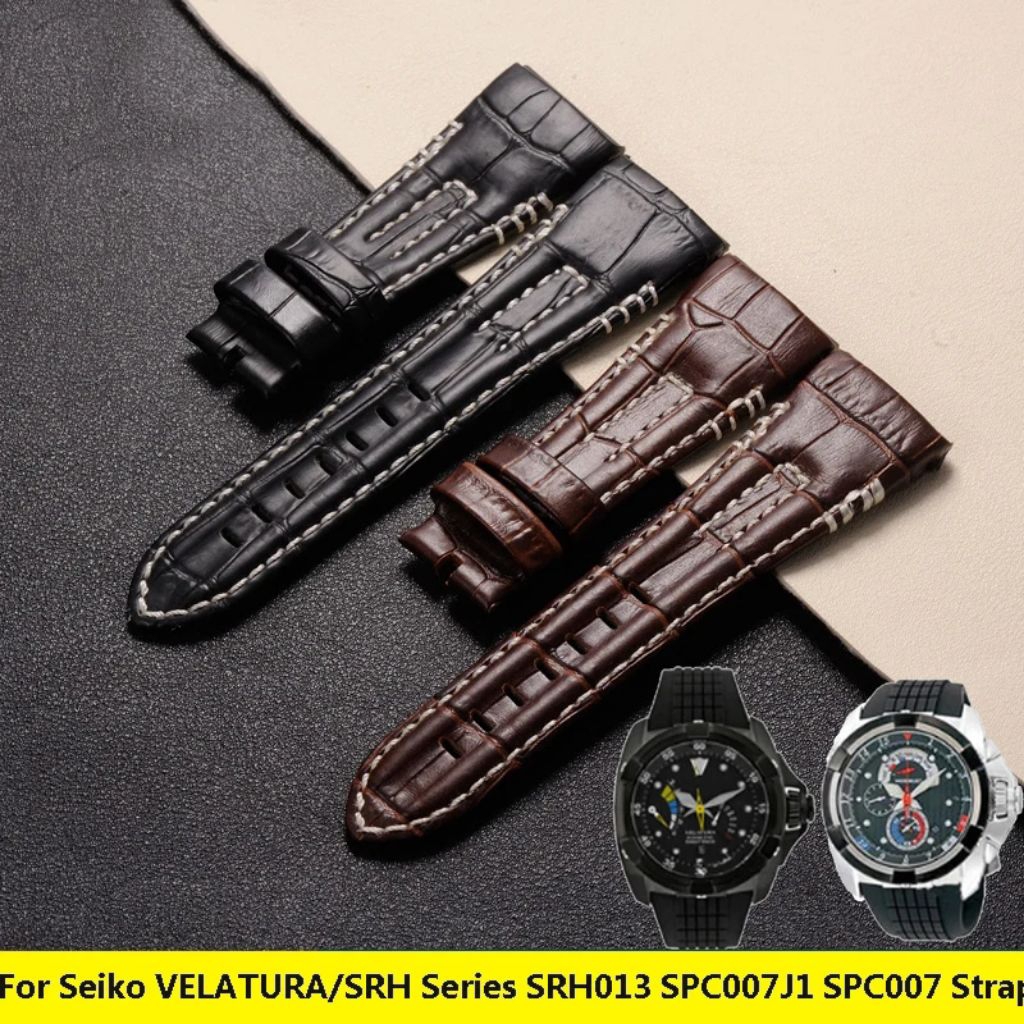 Tali strap jam tangan Seiko velatura SRH013 SPC007J1 SPC007 26 MM 9030 leather kulit watch
