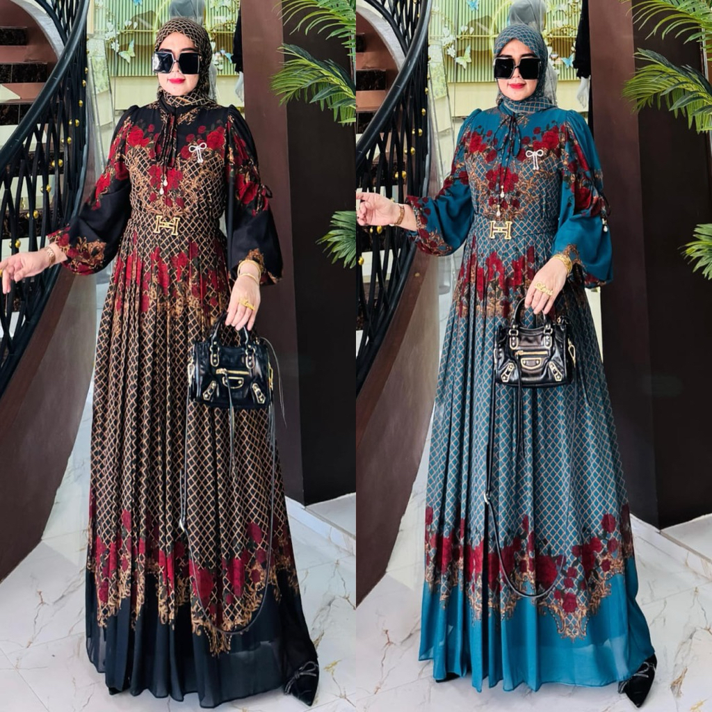 SIAP KIRIM LANGSUNGREADY GAMIS l PUTRI RAJA  KEABADIAN CERUTY GAMIS LEBARAN VIRAL BEST SELLER BY SHR