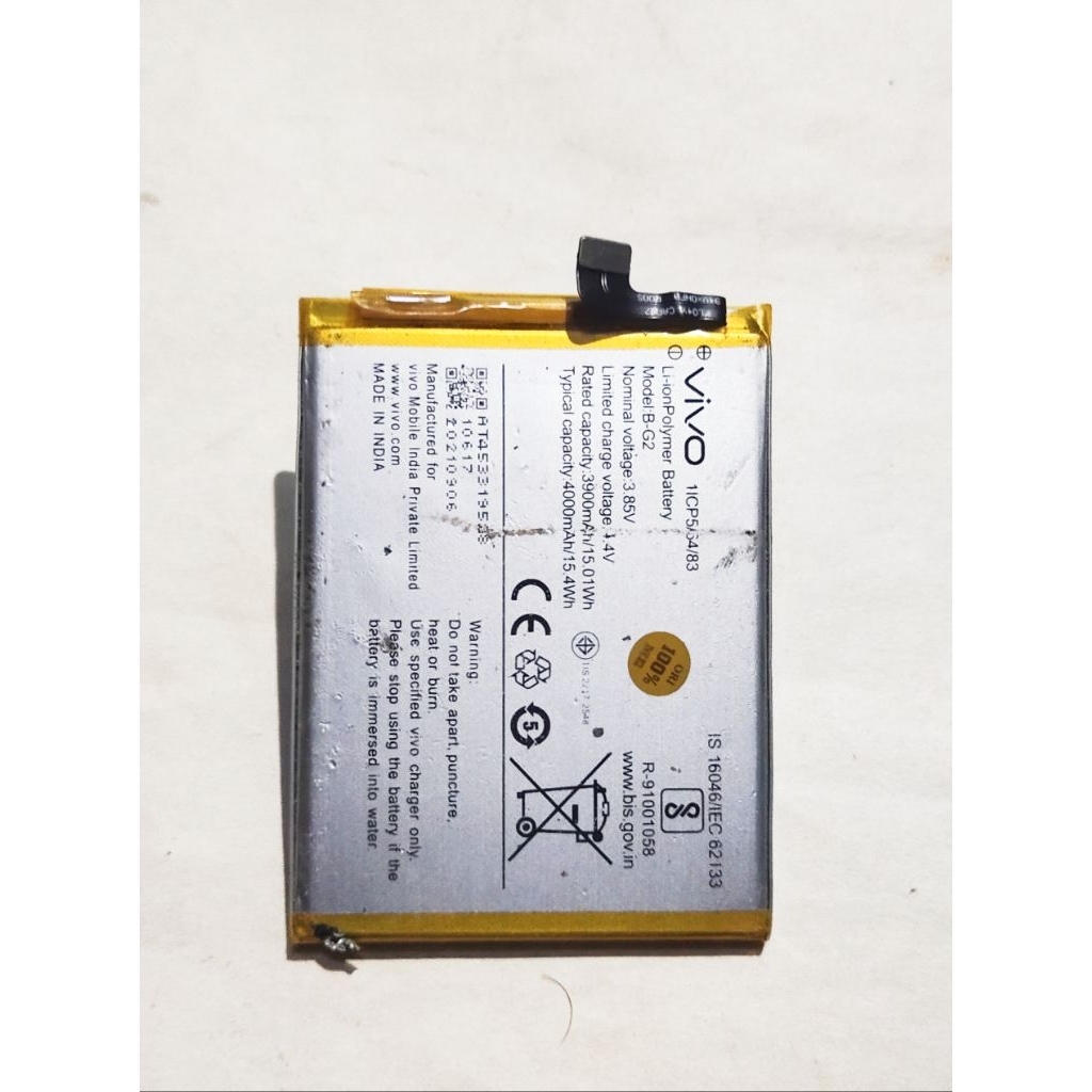 BATERAI BATRE VIVO V15 NORMAL ORIGINAL COPOTAN