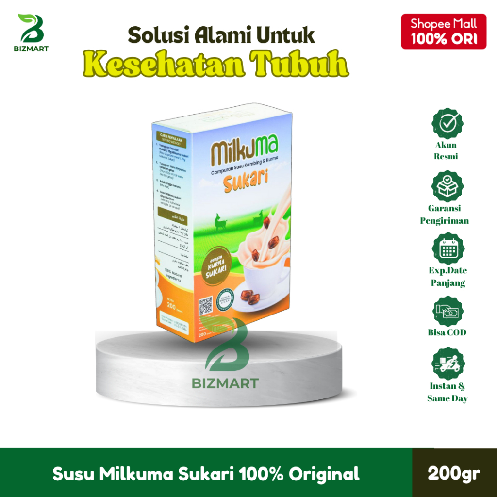 

Susu Kambing Etawa Bubuk Milkuma Plus Kurma Sukari Untuk Kesehatan Original BPOM