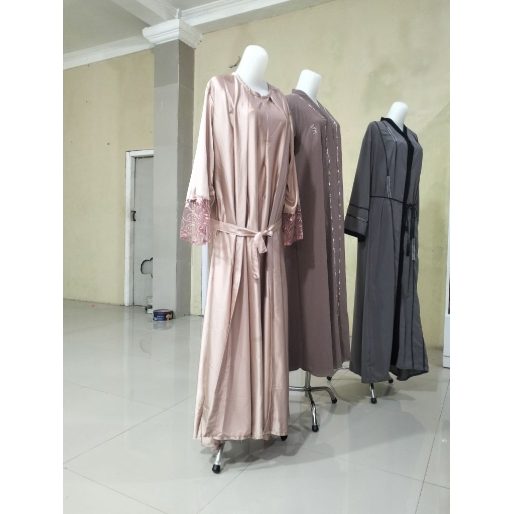 gamis satin mewah