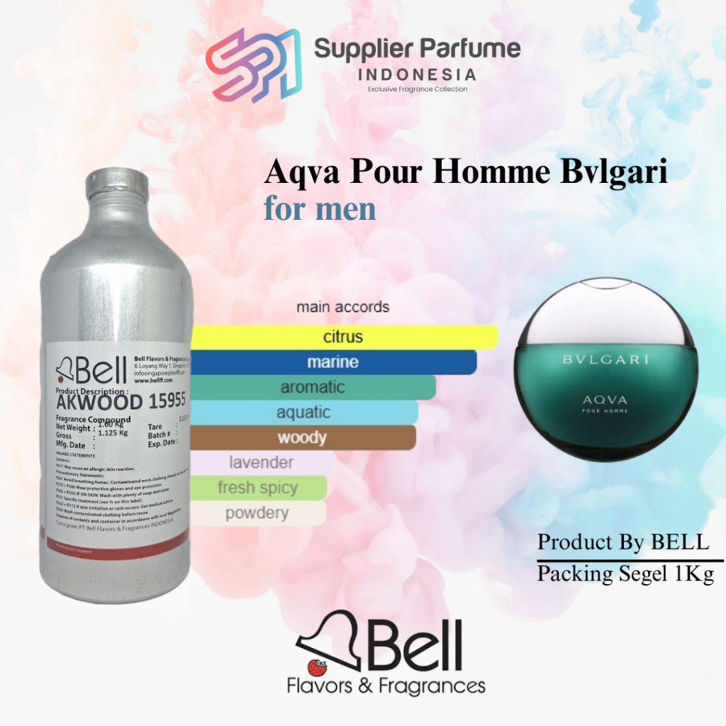 AQUA BULGARI FOR MEN Product By BELL Segel 1Kg